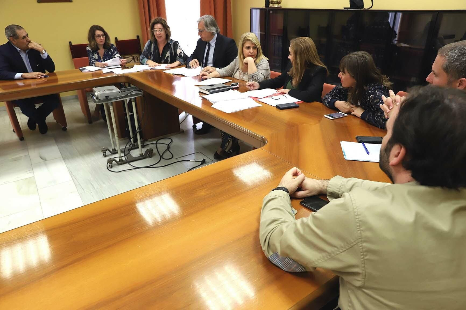 Imagen de la reunión del Patronato de la Fundación Universitaria que gestiona el Teatro Villamarta.