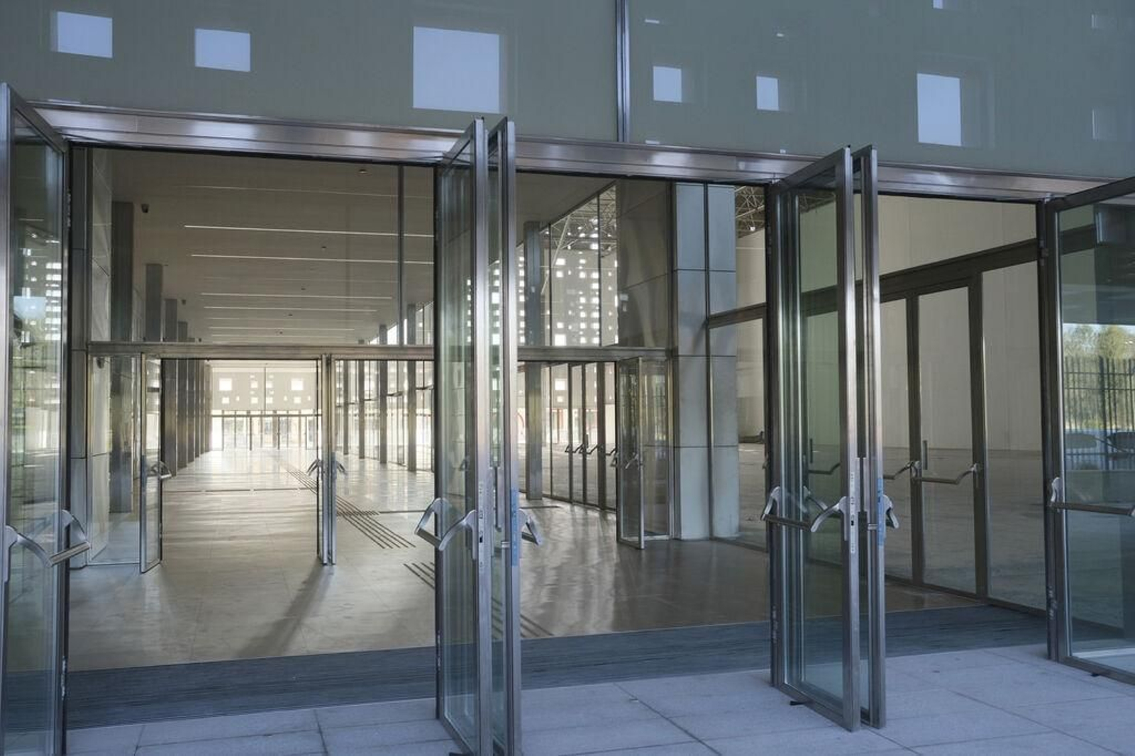 Entrada al centro de convenciones de Córdoba.