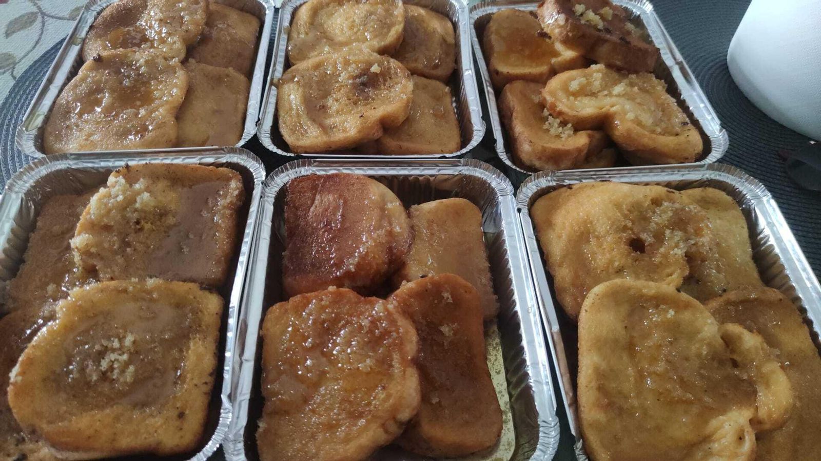 Torrijas con crema de anís Martes Santo