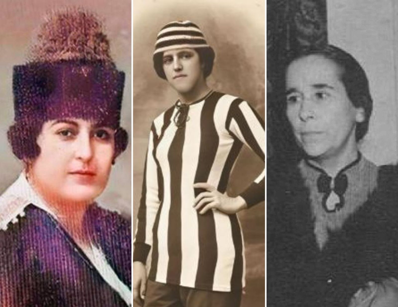 Fanny Medina, Nita Carmona y Isabel Oyarzábal Smith