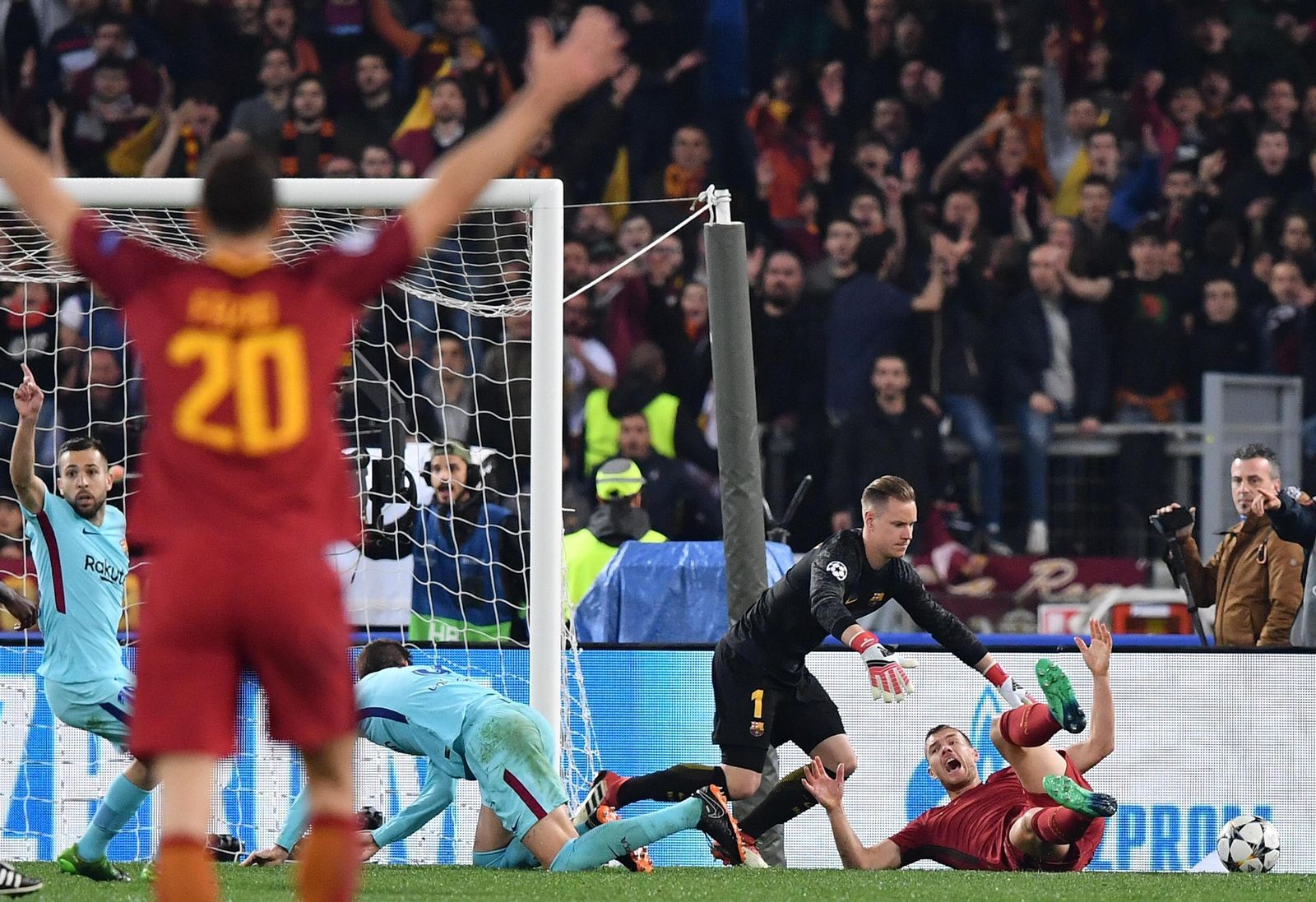 El Roma-Barcelona, en imágenes