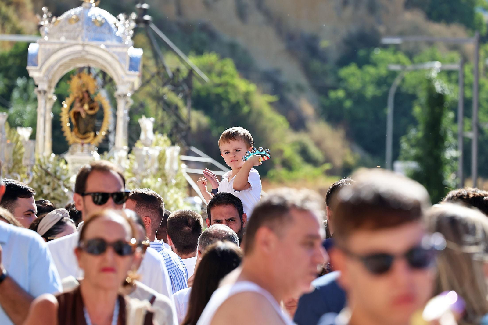 Imágenes de la bajada de la Virgen de la Cinta