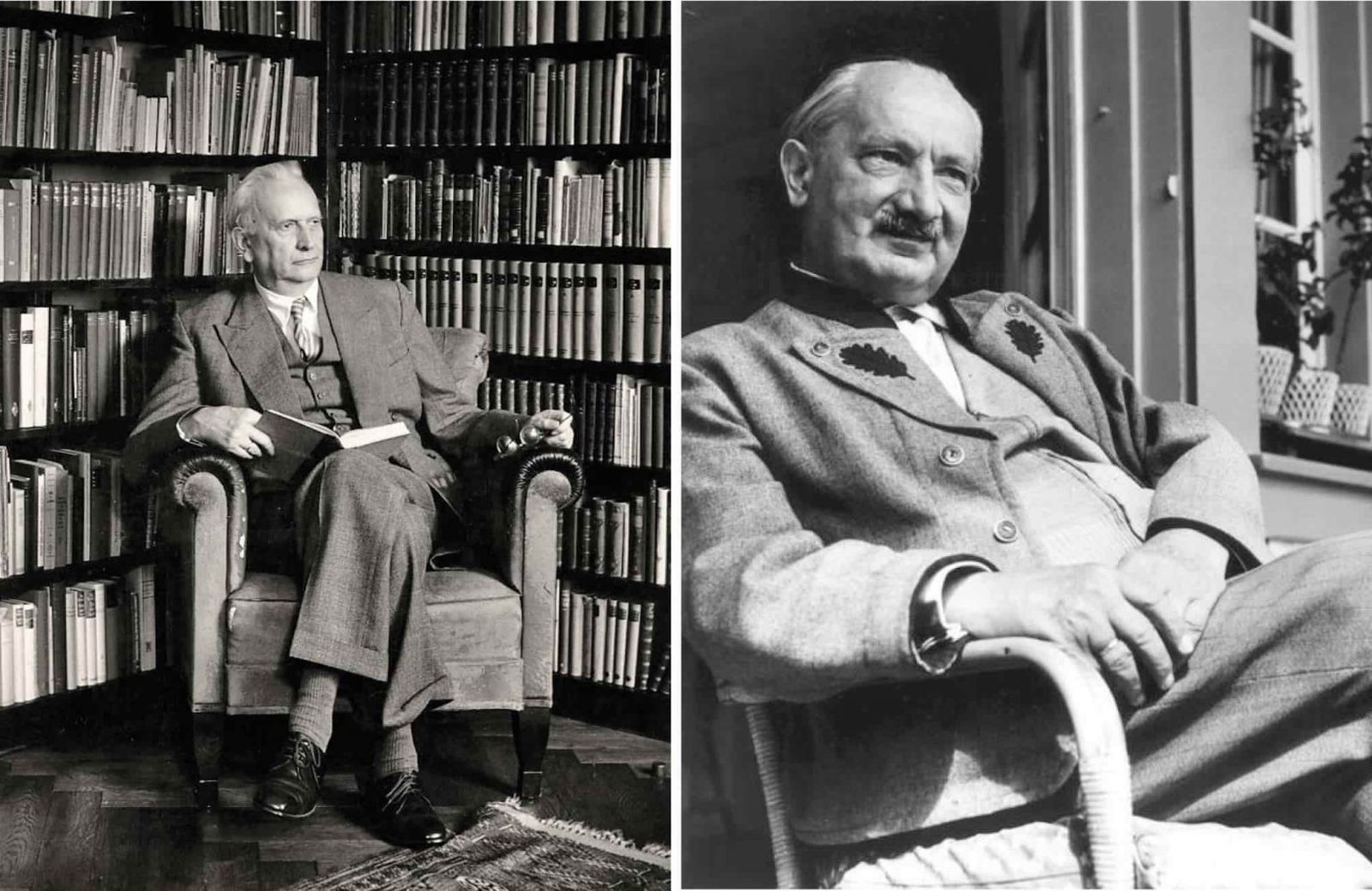 Imágenes de Karl Jaspers (1883 1969) y Martin Heidegger (1889 1976)