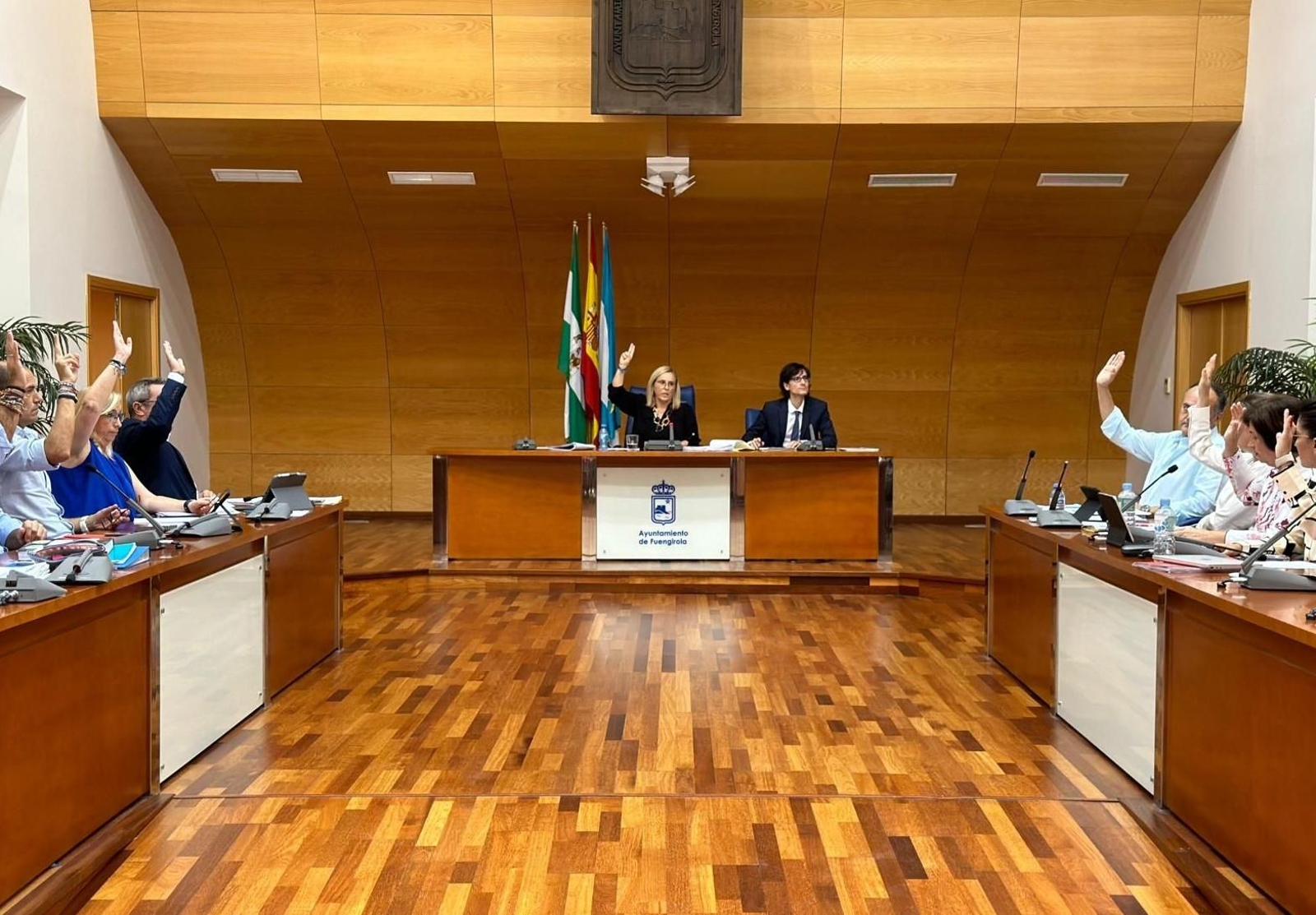 La votación de la propuesta en la sesión plenaria.