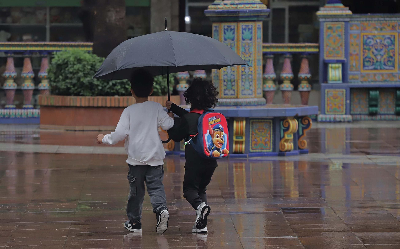 Fotos de la lluvia provocada por la borrasca atlántica en Algeciras