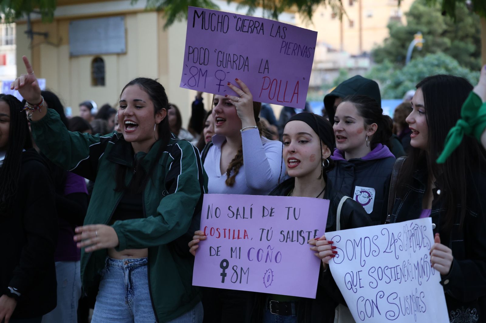 La manifestación del 8-M en Málaga, en fotos