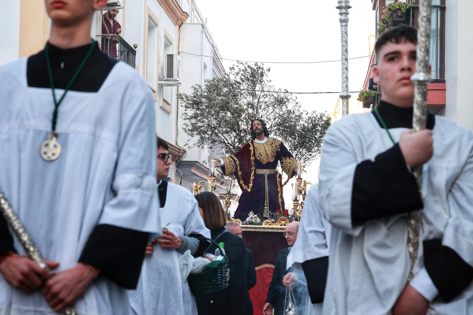 Las imágenes del vía crucis del Huerto en San Fernando