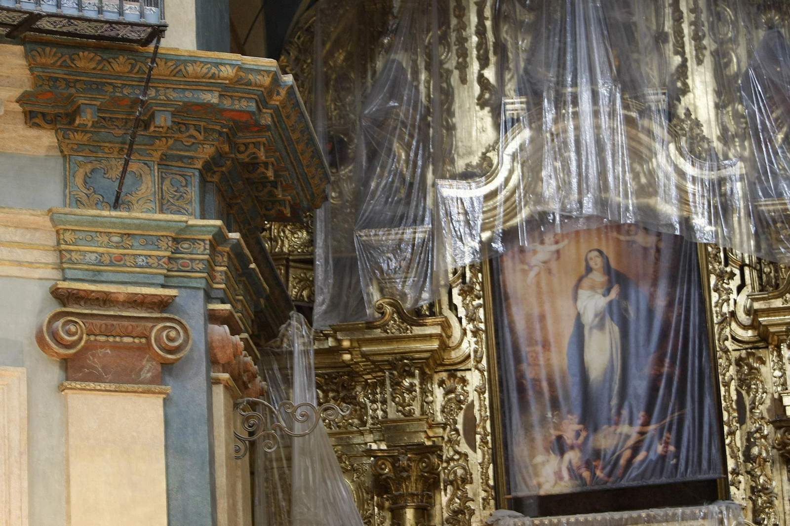 Imágenes de cómo se salvo el Oratorio de San Felipe Neri de la ruina