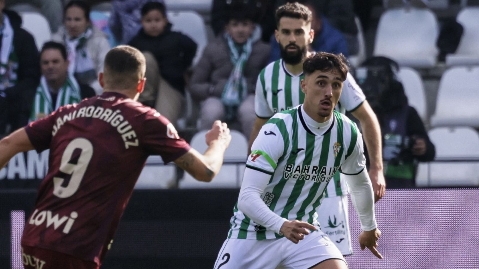 Ignasi Vilarrasa, en el Córdoba CF - Leganés del pasado sábado en El Arcángel.