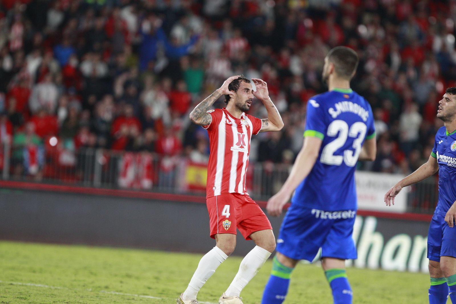Imágenes del partido de fútbol U.D. Almería-Getafe C.F.