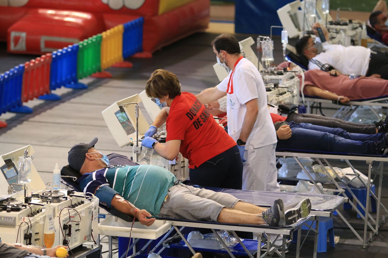 El pabellón Rafael Florido acoge el récord de donantes de sangre