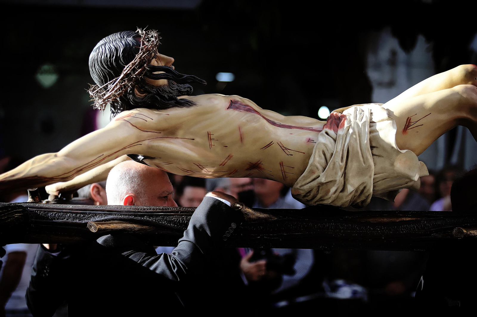 Sábado de Pasión: Imágenes de La Legión con el Cristo de la Vera+Cruz