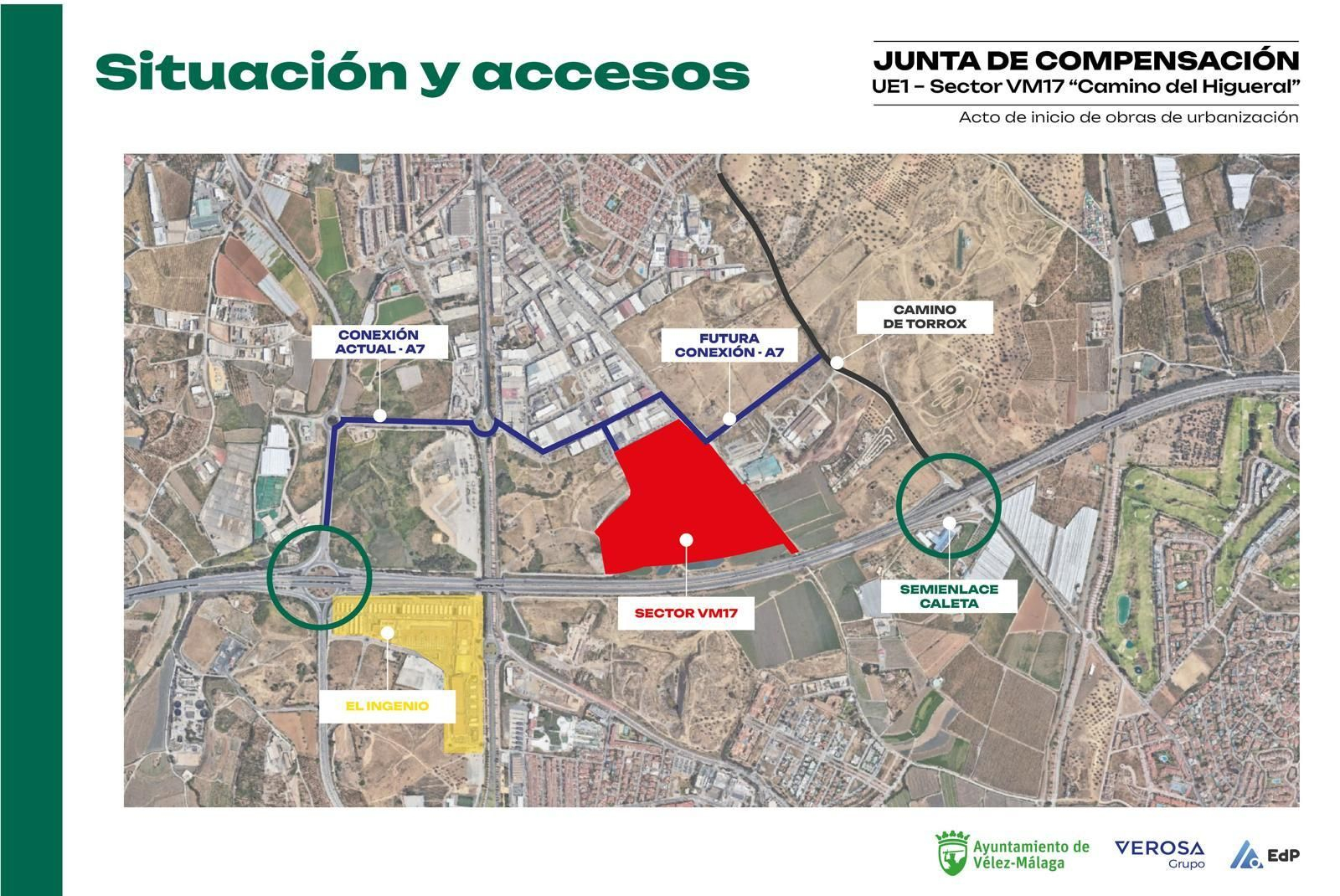 Infografía del sector El Higueral, en Vélez-Málaga.