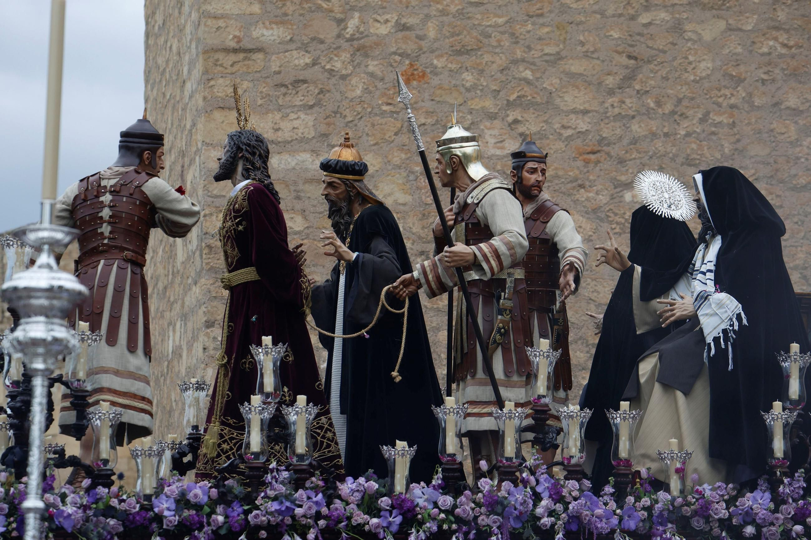 Las imágenes de la hermandad del Perdón  el Miércoles Santo en Córdoba