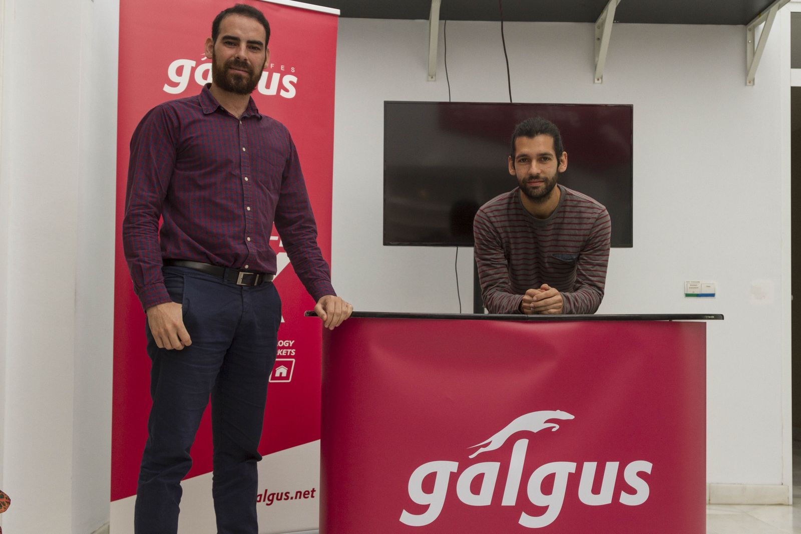 José González y José Antonio Delgado, fundadores de Galgus