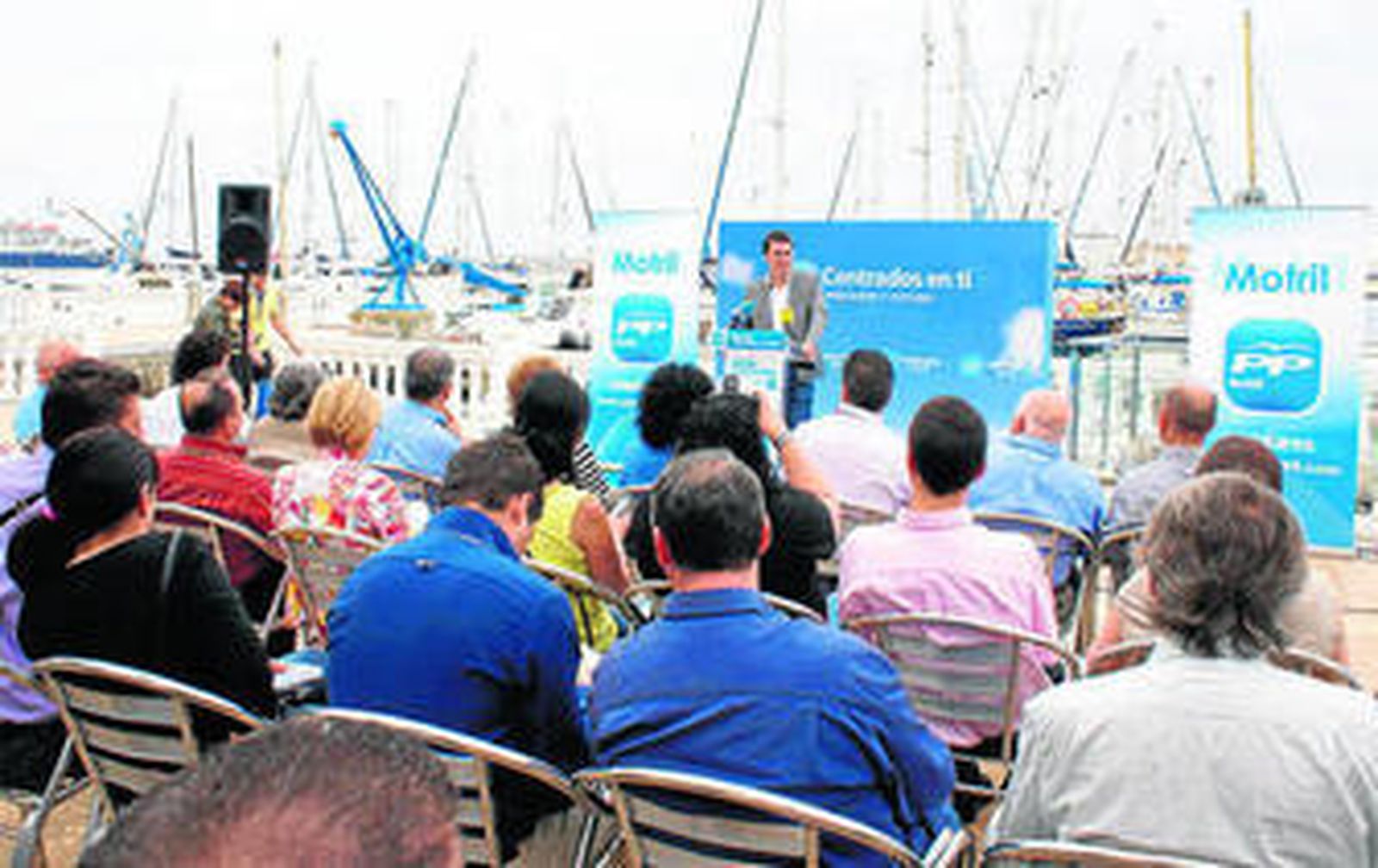 Rojas, ayer, en el acto electoral celebrado en Motril.