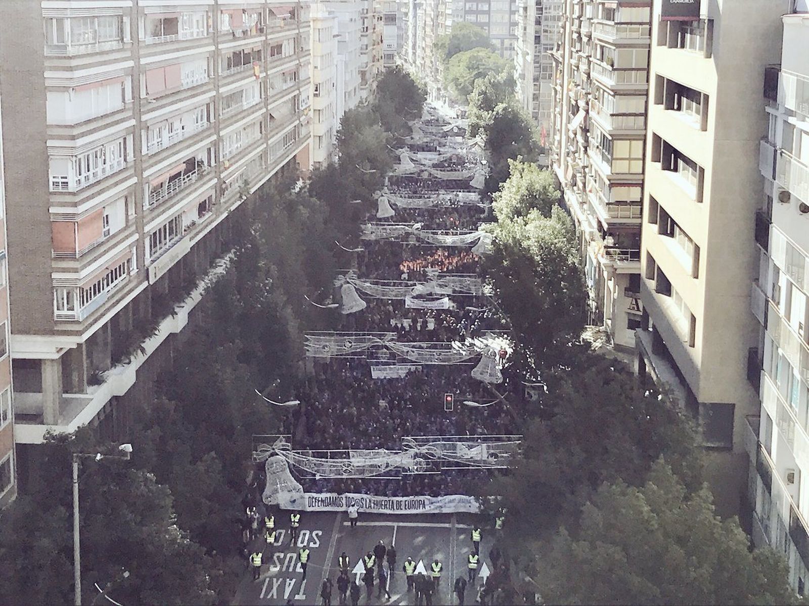 Miles de regantes y agricultores se manifiestaron por las calles de Murcia.