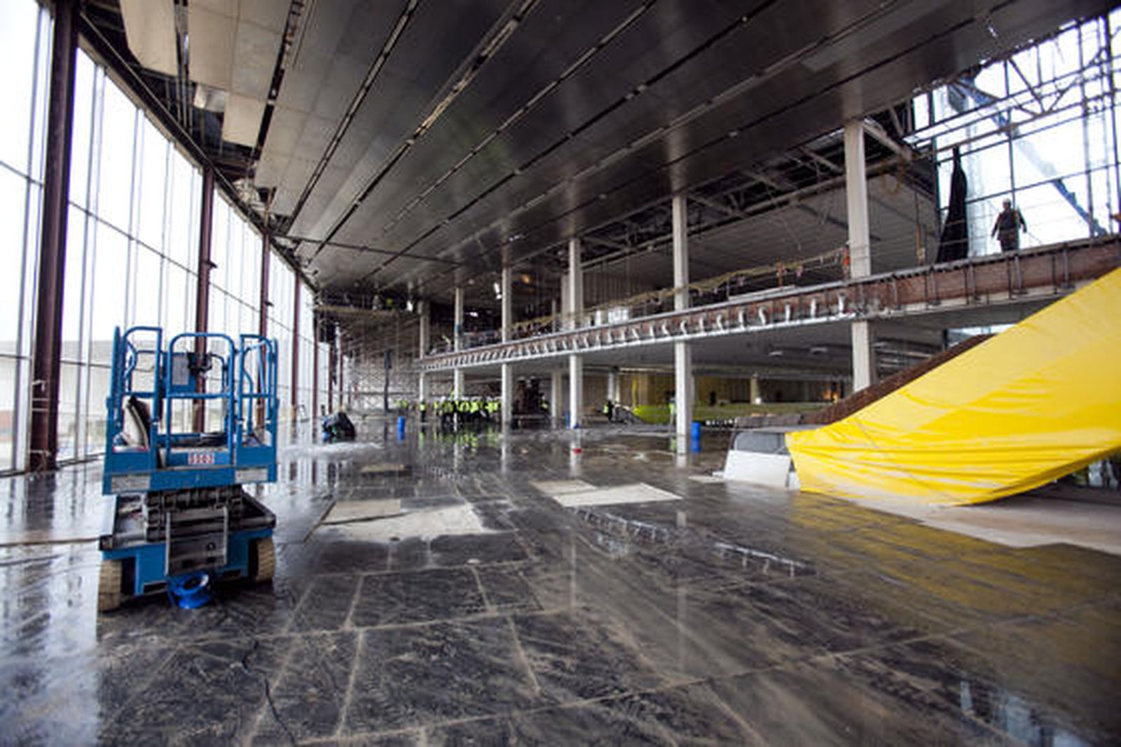 Estado de las obras de ampliación de Fibes, que espera estar en funcionamiento en los próximos meses.

Foto: Jaime Martínez