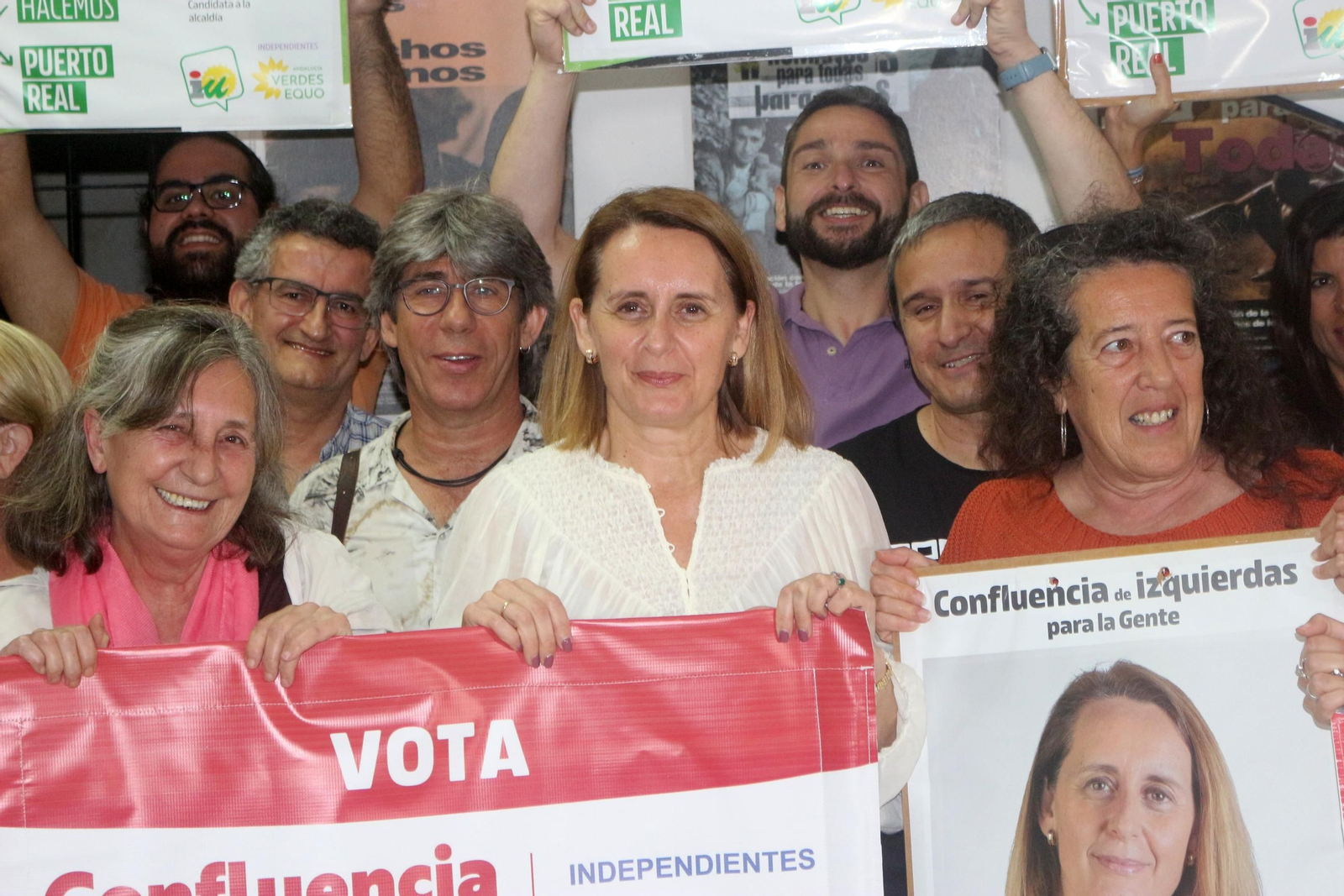 Las imágenes del comienzo de la campaña electoral en Puerto Real