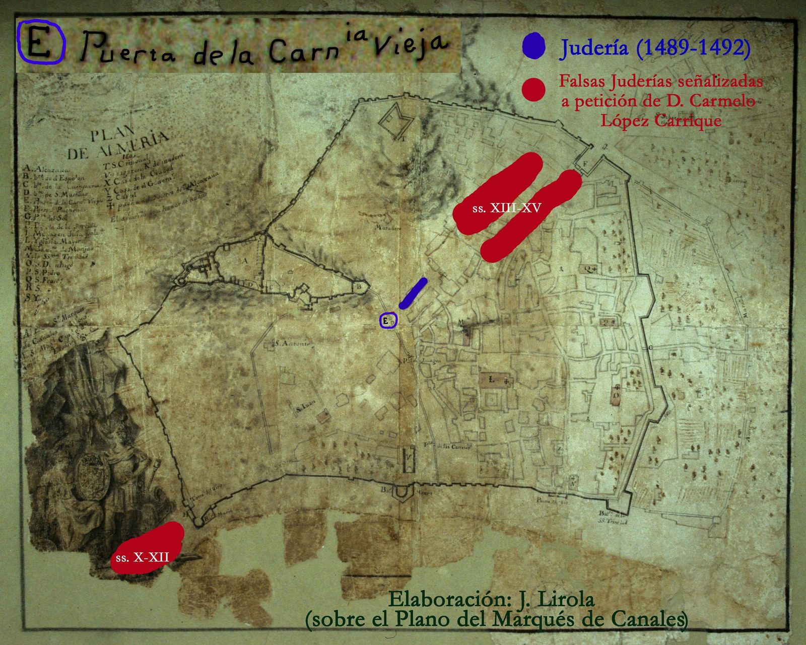 Plano de la Judería