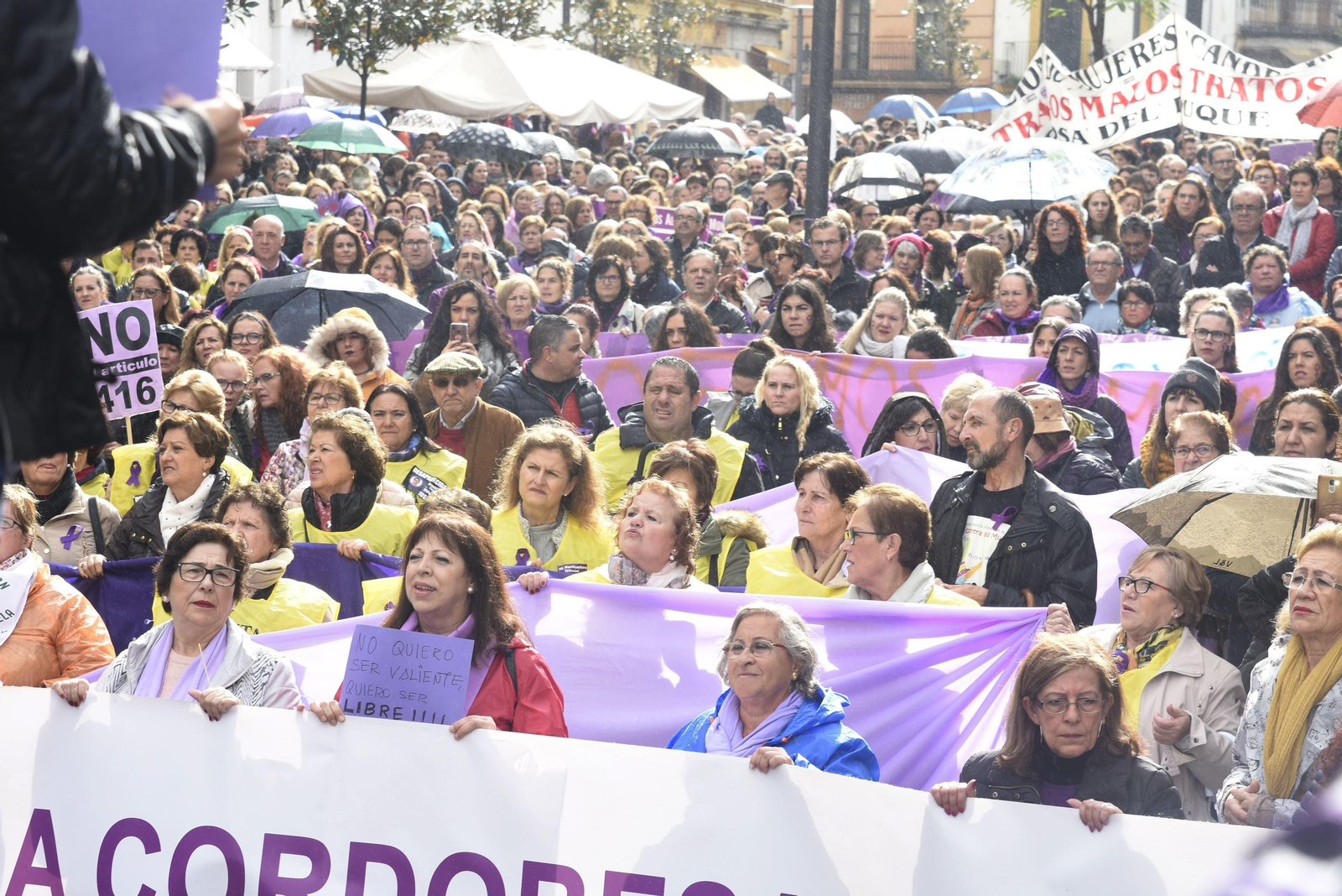 Las imágenes de la manifestación contra la violencia de género