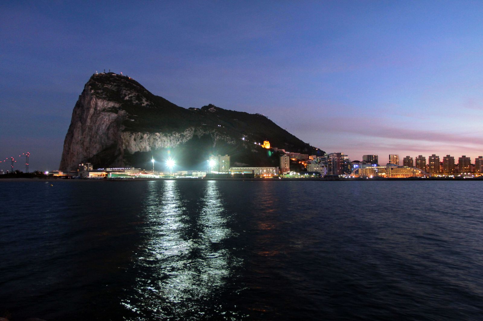 El peñón de Gibraltar.