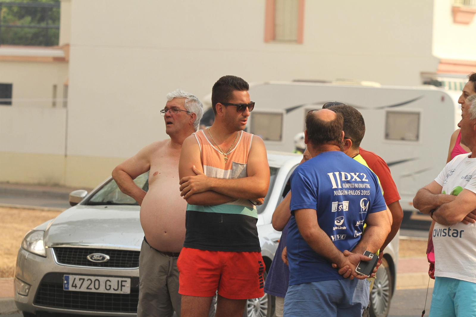 Las imágenes del incendio en Moguer y Mazagón