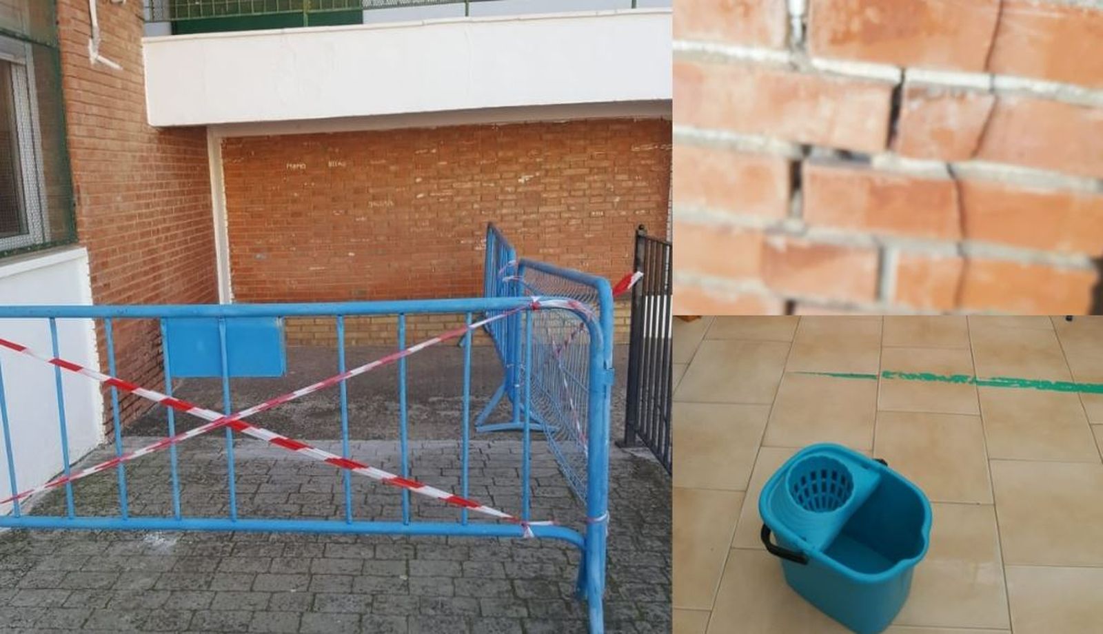 Desperfectos en el colegio Urbano Palma de Santaella.