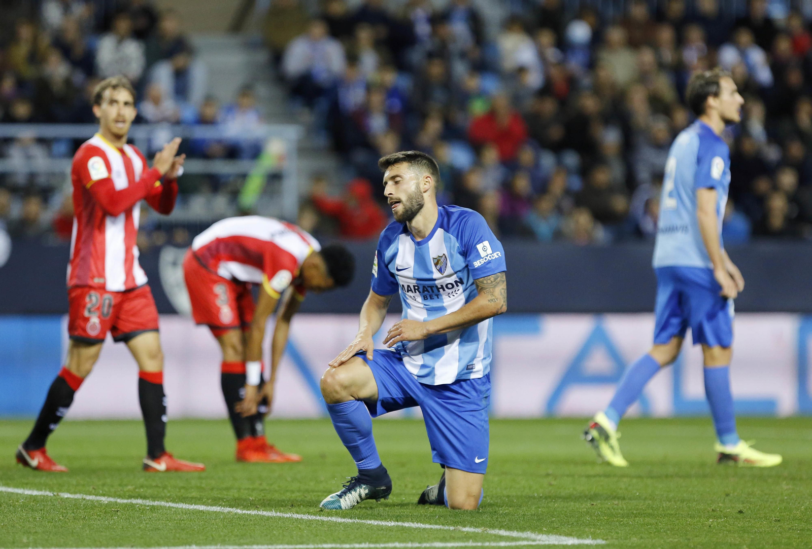 Las imágenes del Málaga-Girona