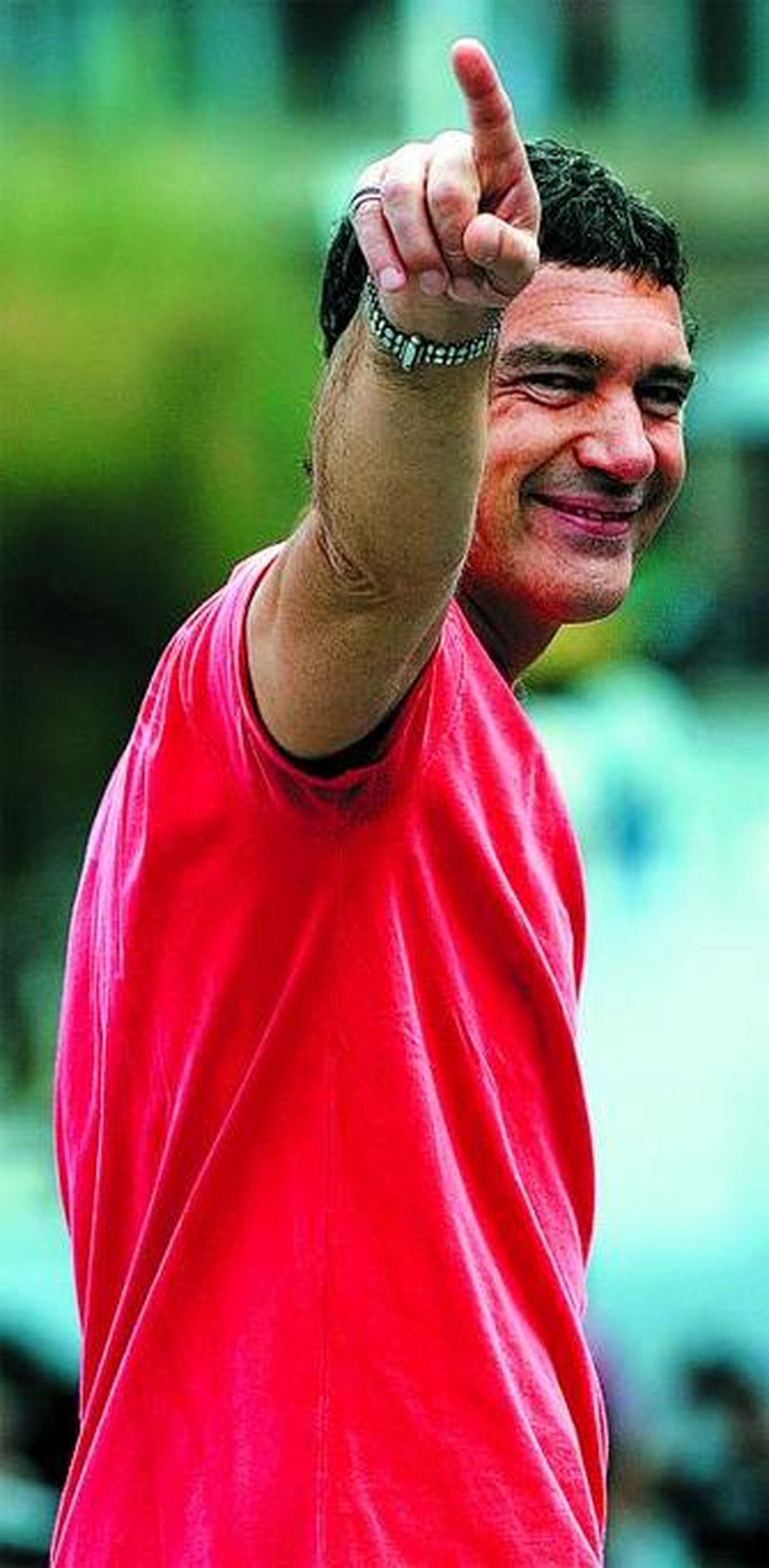 Antonio Banderas, a su llegada a la presentación.