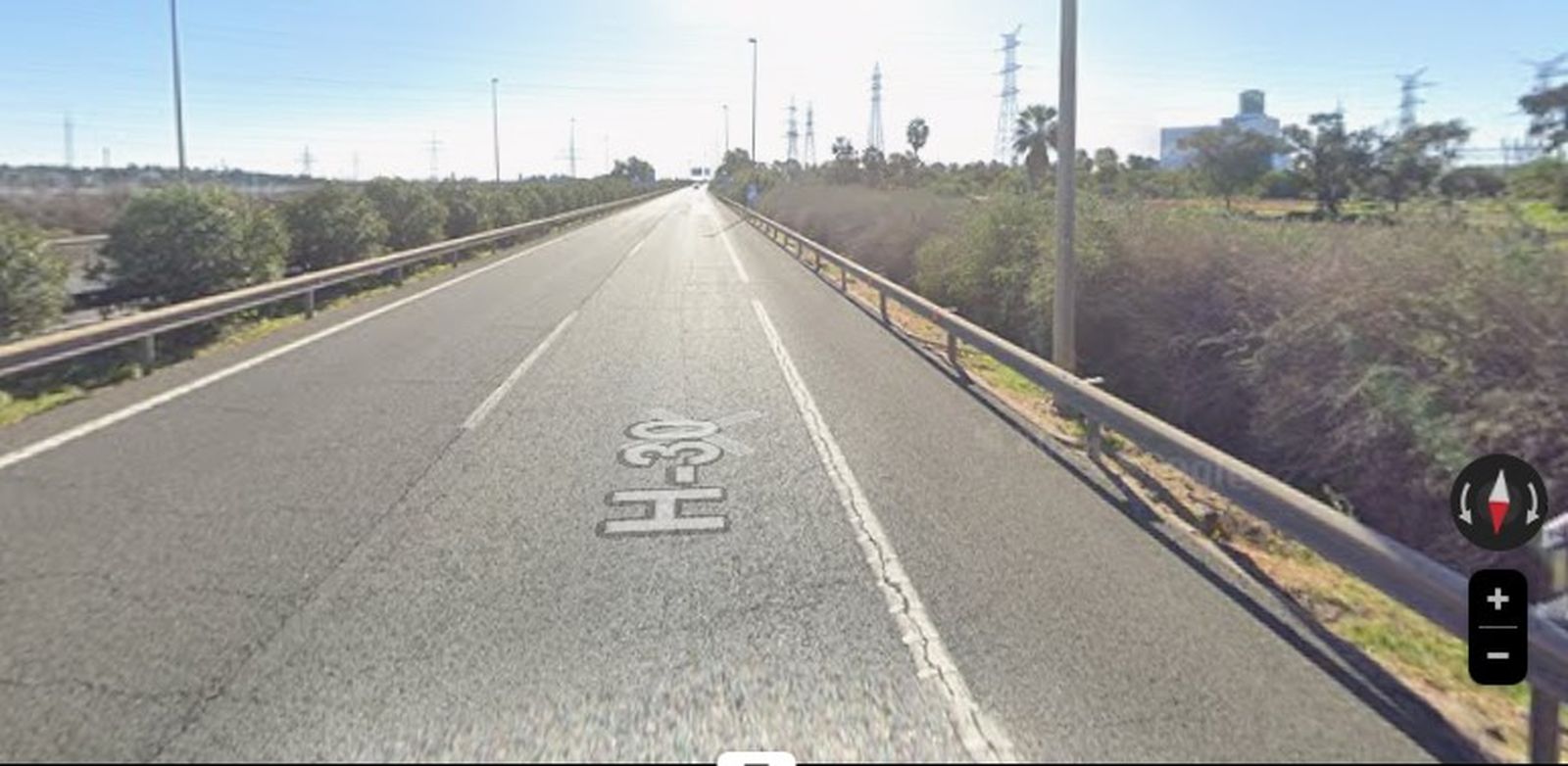 Carretera del suceso.