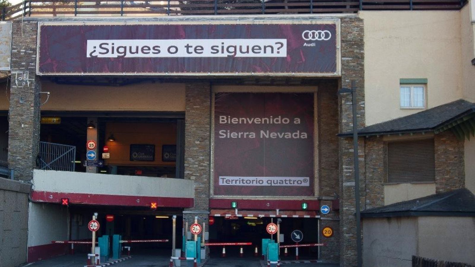 El parking de Sierra Nevada