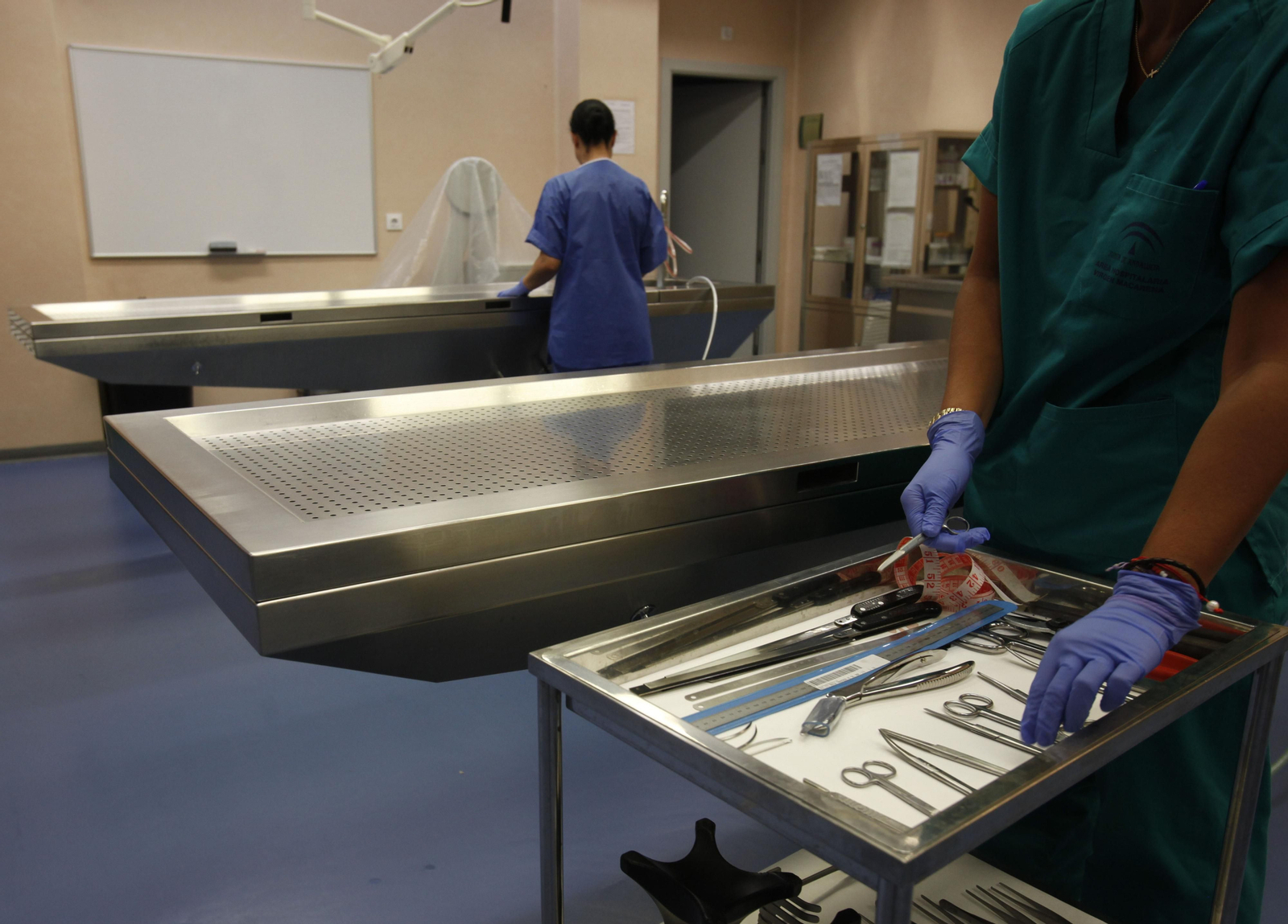 La sala de autopsias del Instituto de Medicina Legal de Sevilla.