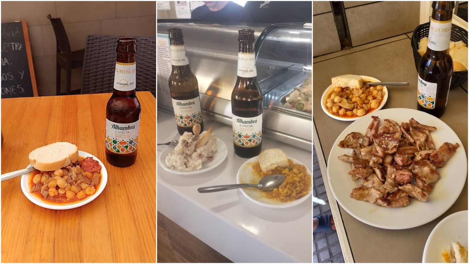 Cerveza y tapas de El Cerrillo.