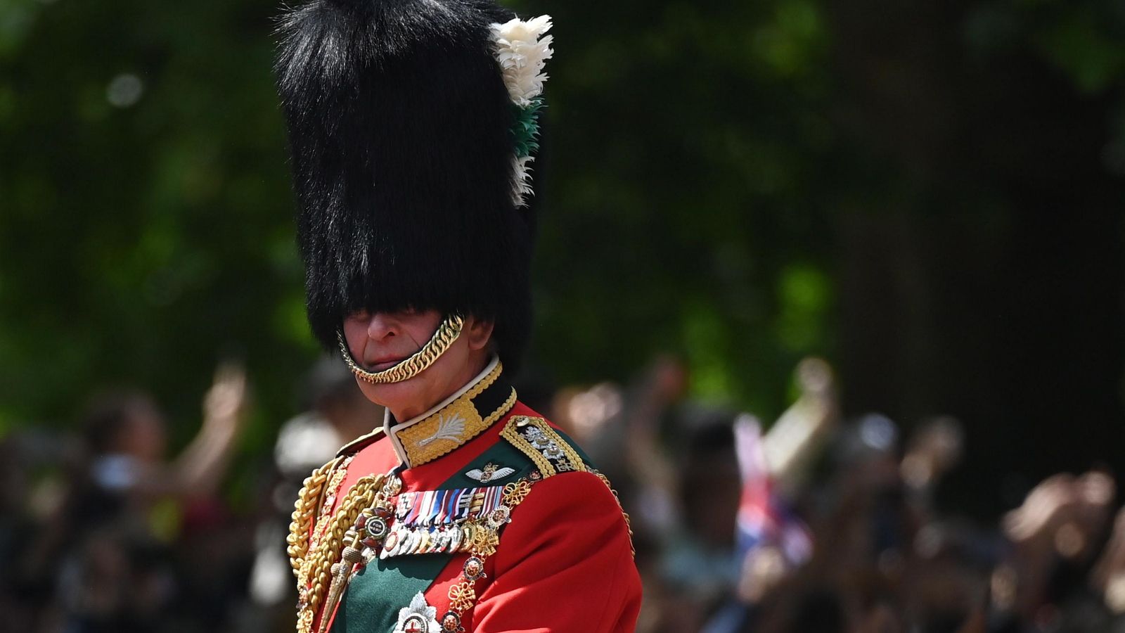 El príncipe Carlos en la parada del Jubileo