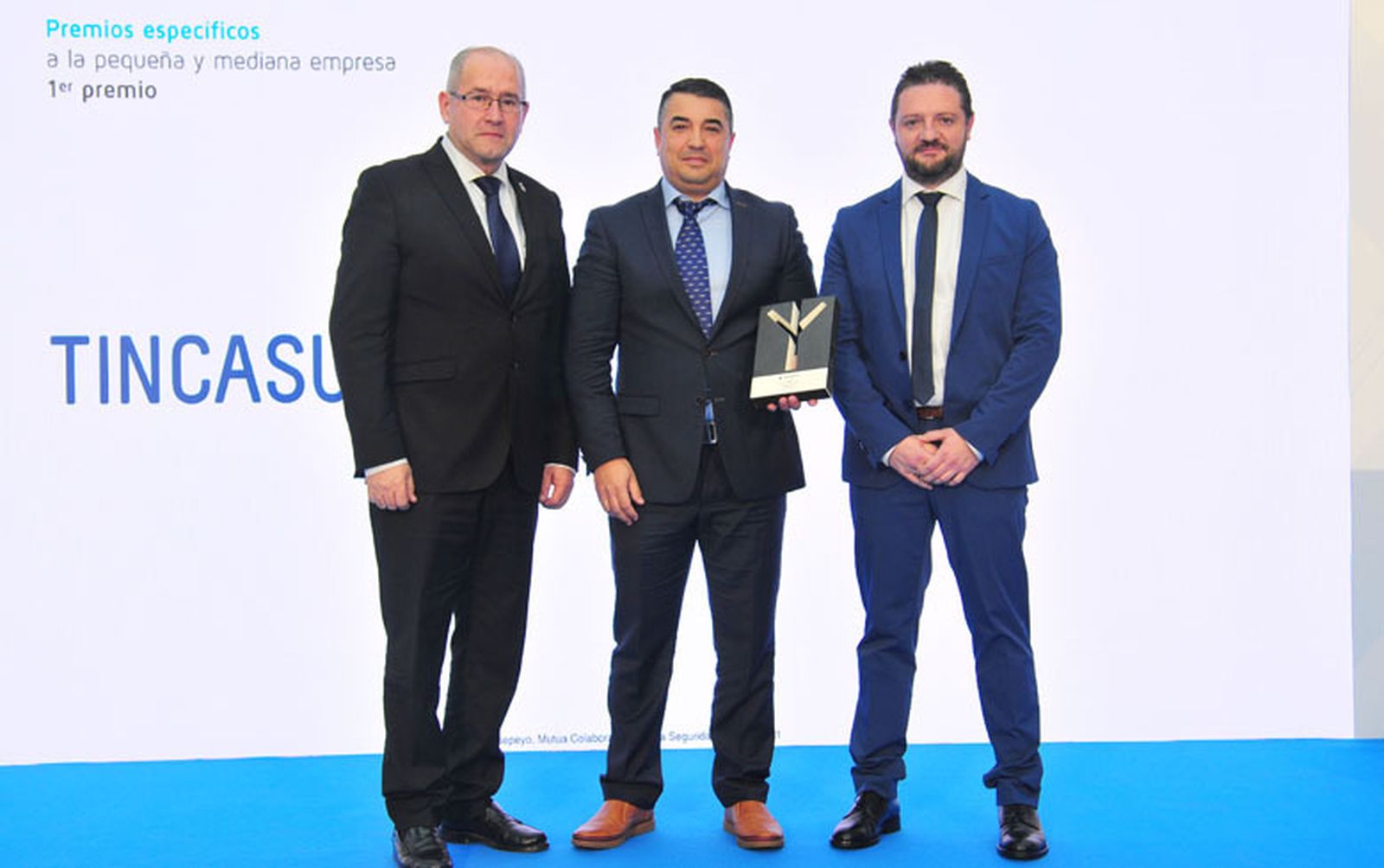La dirección de Tincasur recogió el premio a la pequeña y mediana empresa