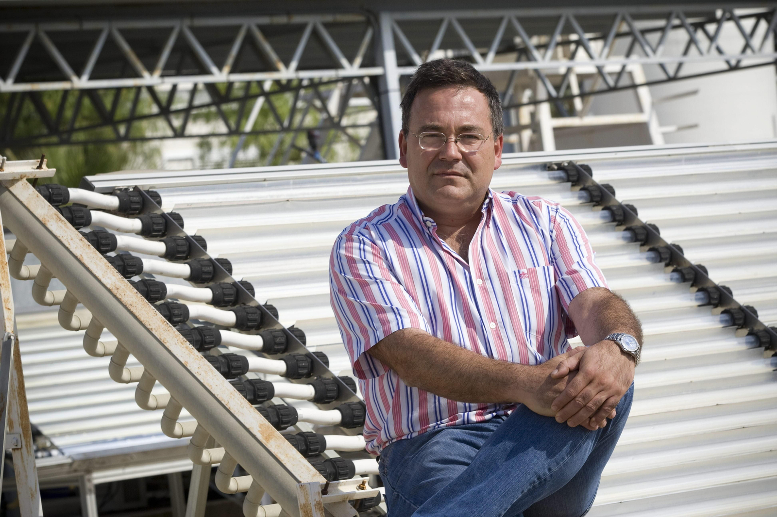 Sixto Malato, investigador en la Plataforma Solar de Almería