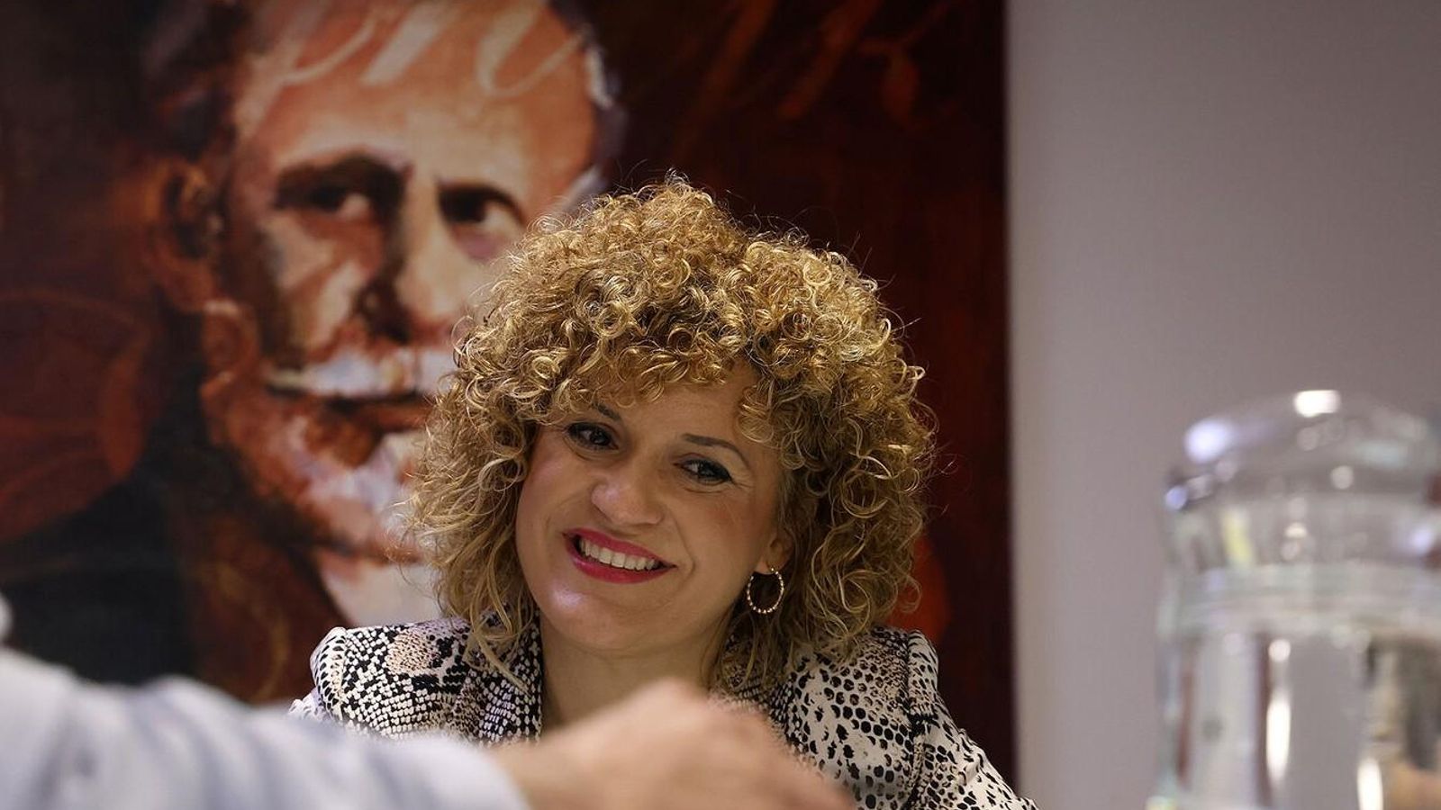 María Eugenia Limón, durante la entrevista concedida a Huelva Información. María Eugenia Limón, durante la entrevista concedida a Huelva Información.