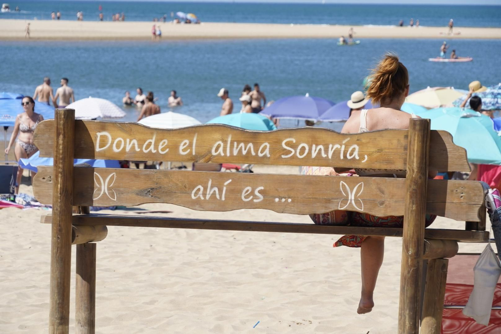 La mañana del sábado en la nueva playa de El Portil