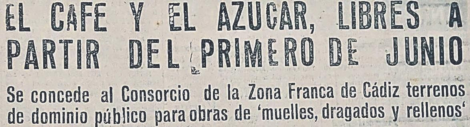 Diario de Cádiz, 1952.