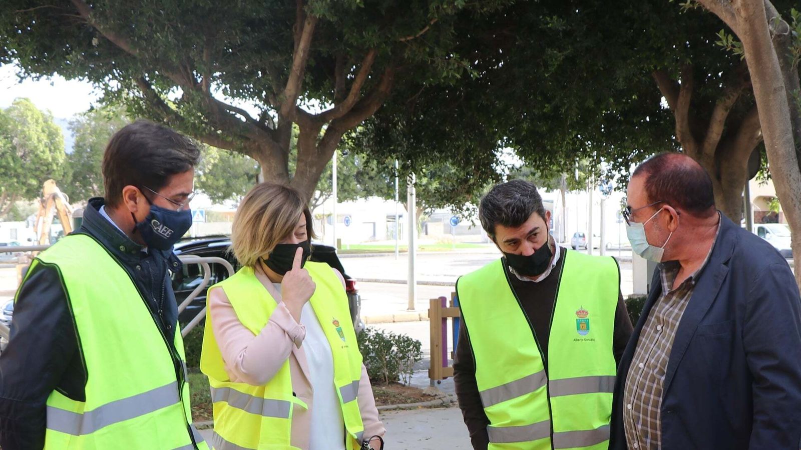 El alcalde, Francisco Góngora, ha visitado las obras para comprobar in situ el resultado.