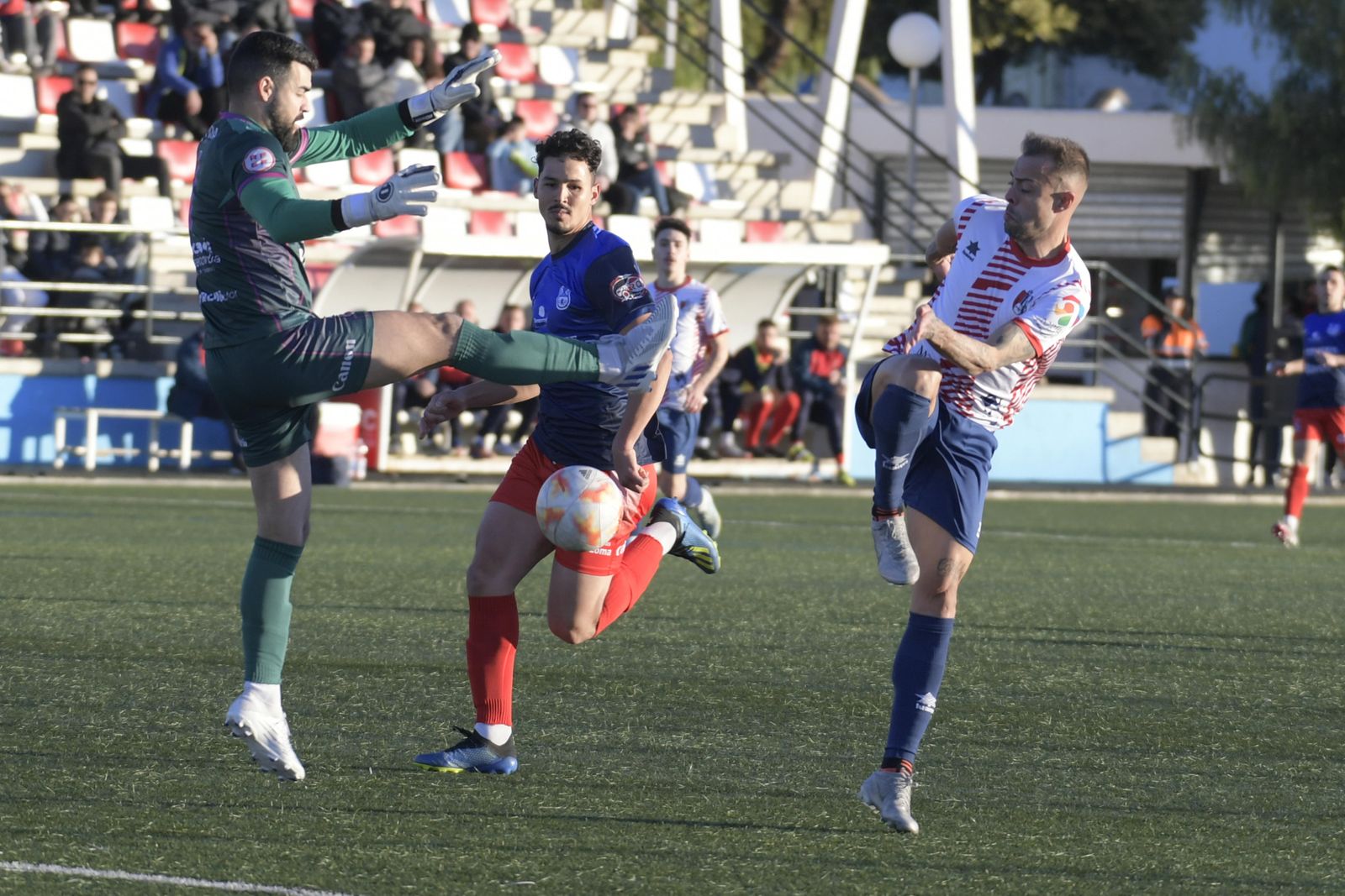 Dani Benítez, en el encuentro ante el Torreperogil.