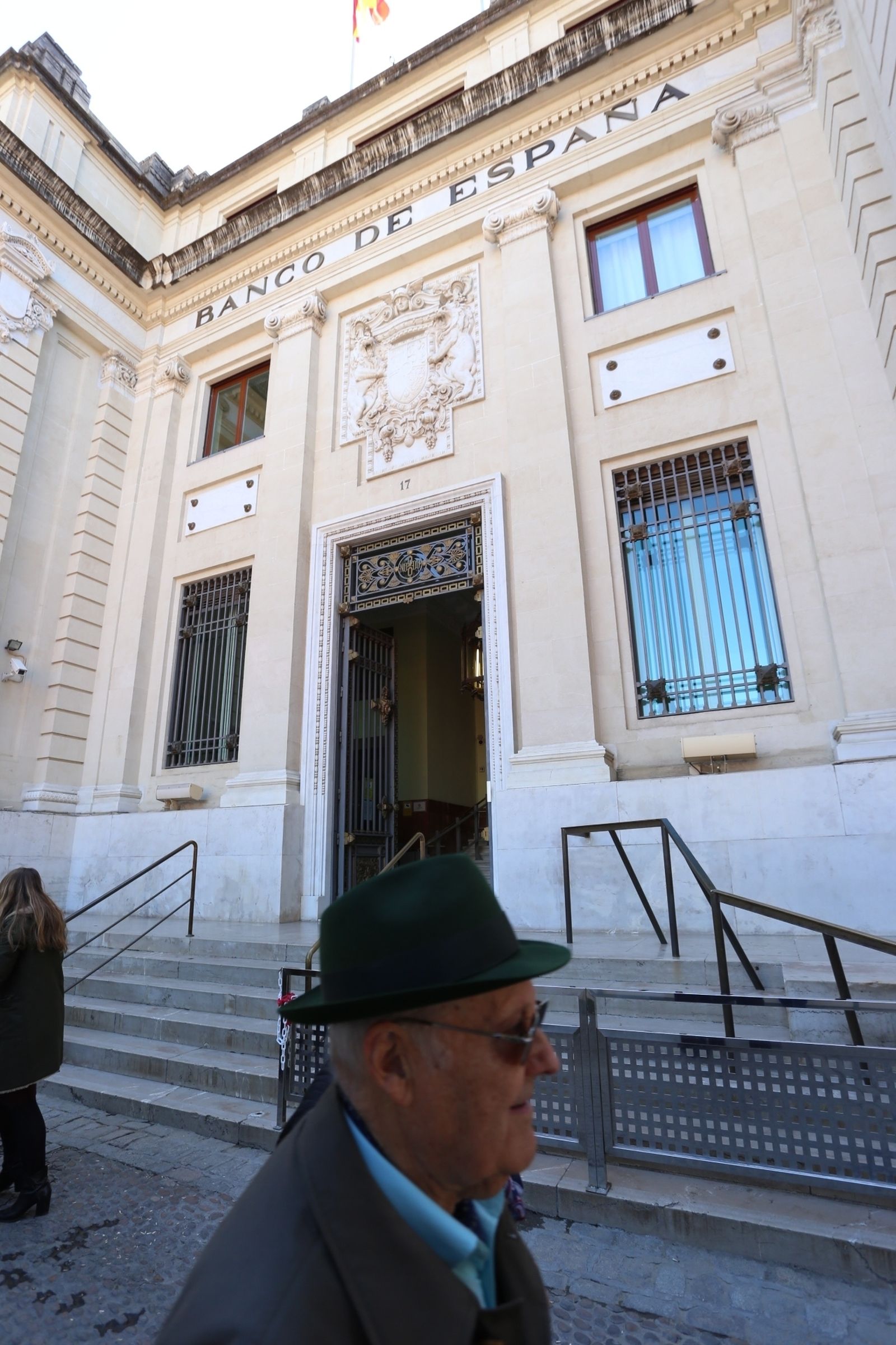 Fachada principal del Banco de España.