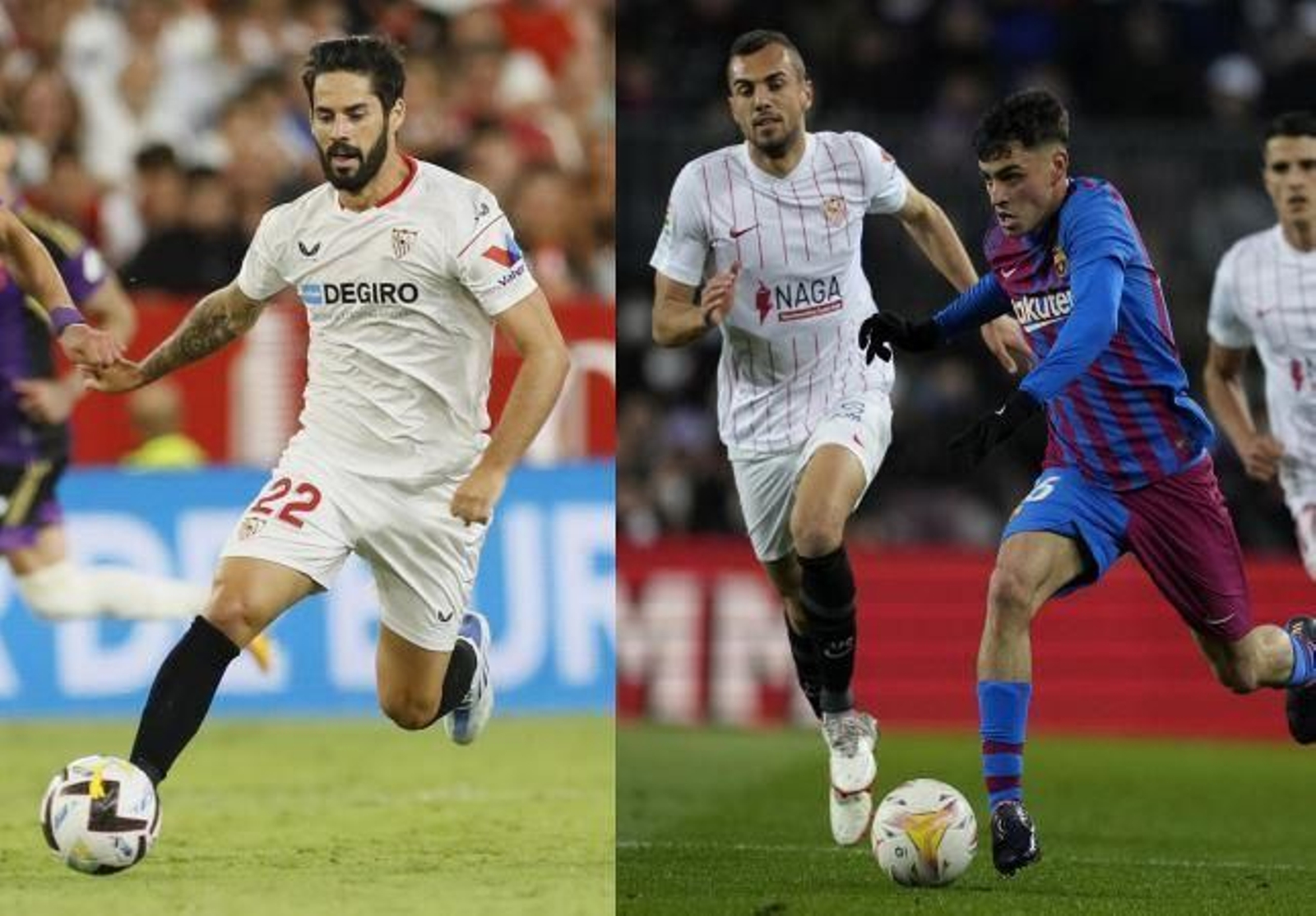 Isco y Joan Jordán, en momentos de forma distintos.