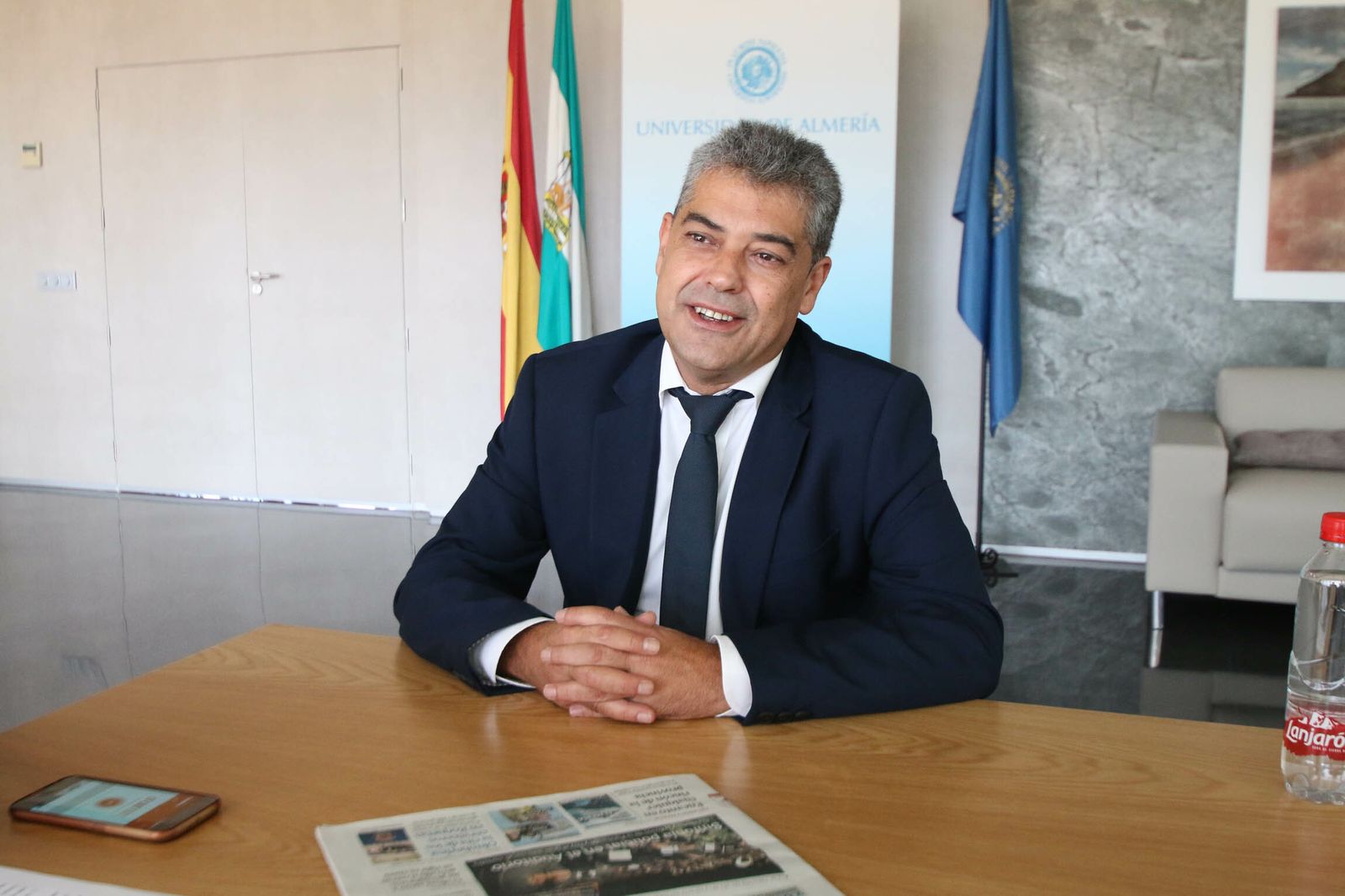 El rector de la Universidad de Almería, Carmelo Rodríguez.