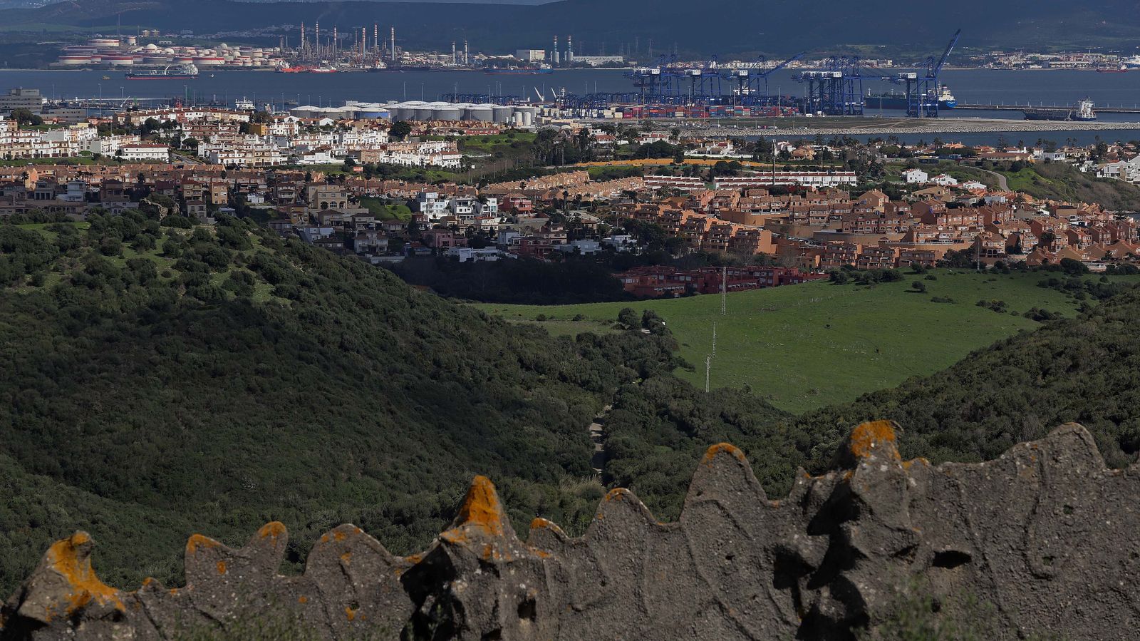 Carretera de Las Pantallas en Algeciras