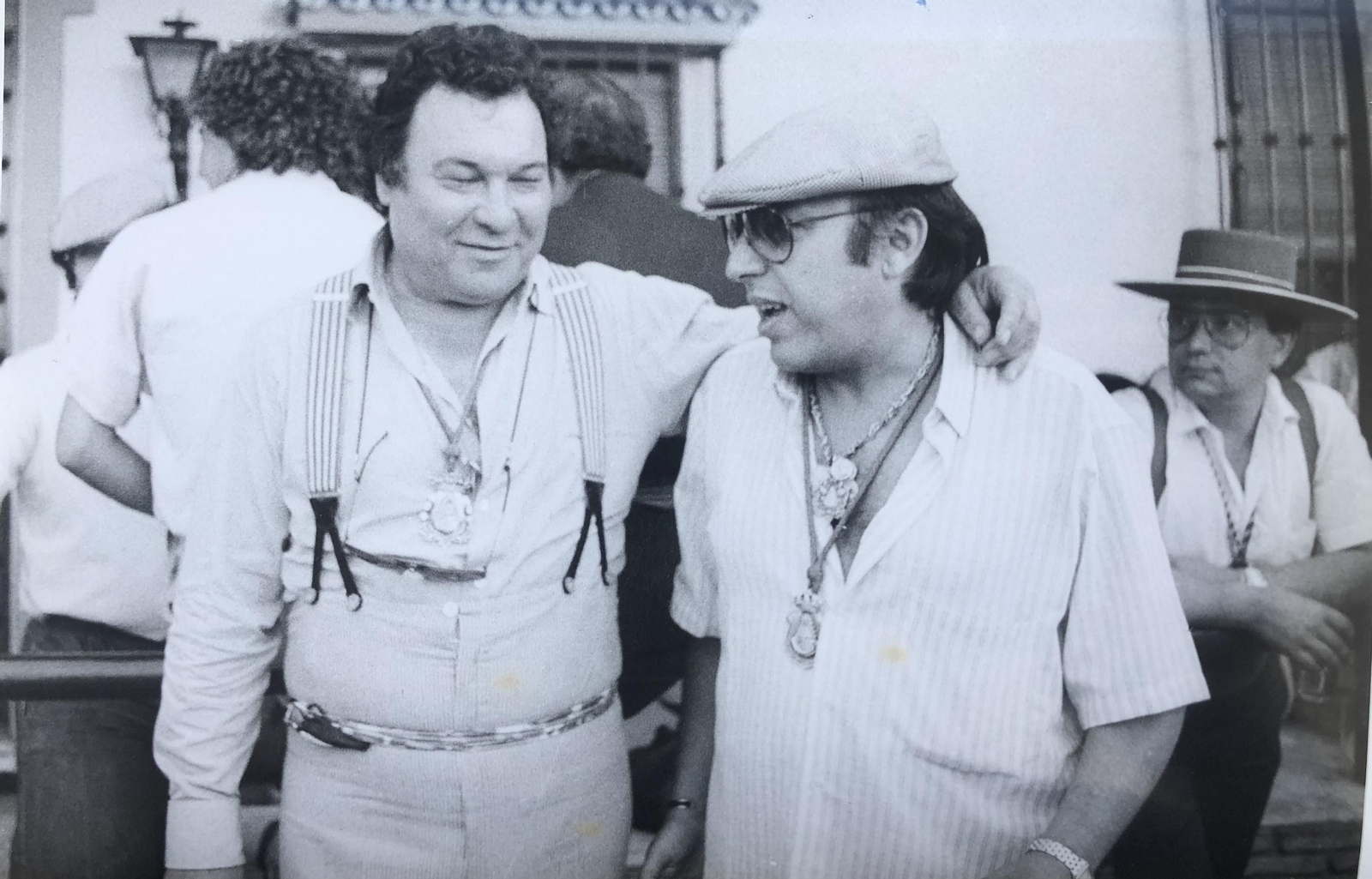 El Polaco y Paco Cepero, en la romería de 1986.