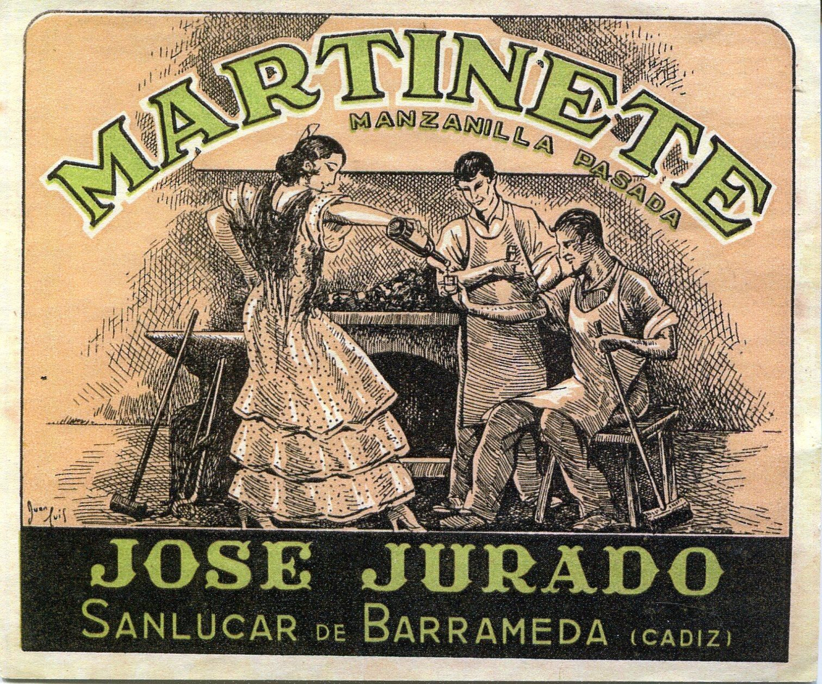 Manzanilla pasada Martinete, de bodegas sanluqueña Juan Jurado.