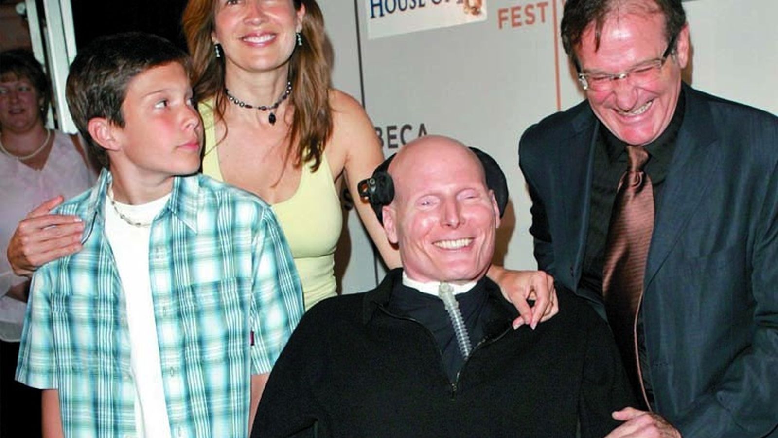 Christopher Reeve poco antes de morir en 2004