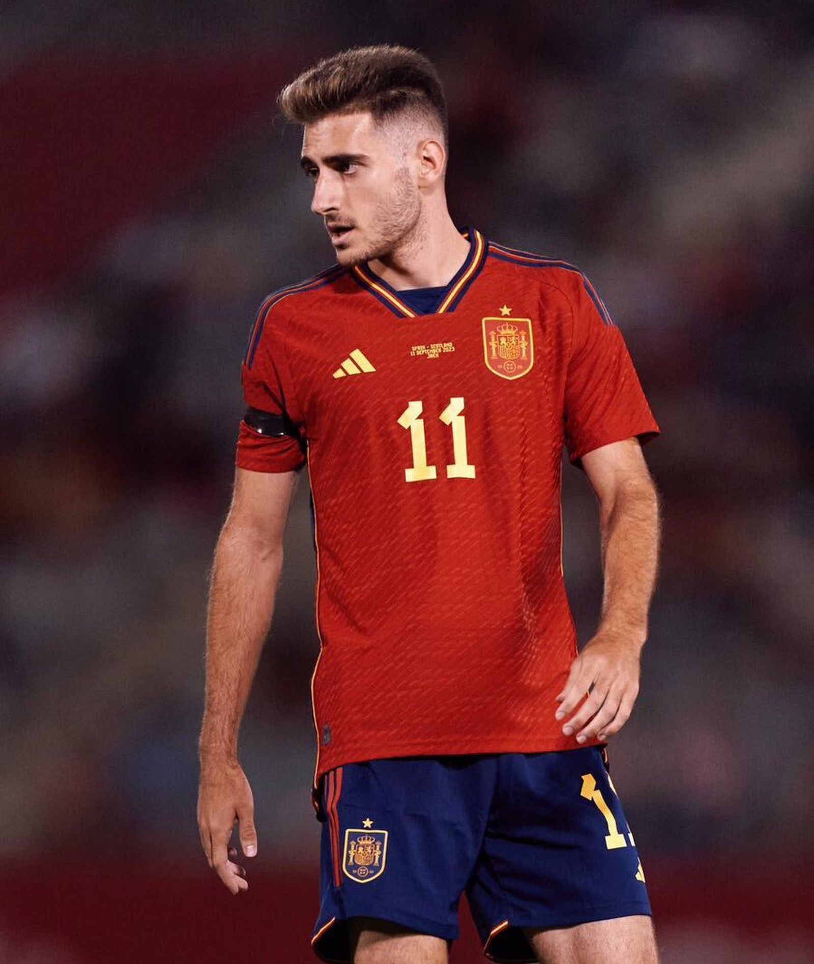 Robert Navarro con la selección sub'21.